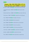 Chapter 2 Rte 1503 UPDATED ACTUAL  Exam Questions and CORRECT Answers 