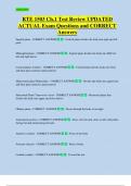 RTE 1503 Ch&period;1 Test Review UPDATED  ACTUAL Exam Questions and CORRECT  Answers 