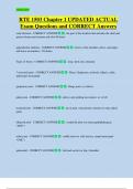 RTE 1503 Chapter 1 UPDATED ACTUAL  Exam Questions and CORRECT Answers 
