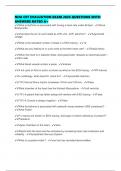 NHA CET EVALUATION EXAM 2025 QUESTIONS WITH ANSWERS RATED A&plus;