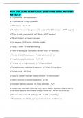 NHA CET EXAM SCRIPT 2025 QUESTIONS WITH ANSWERS RATED A&plus;
