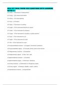 NHA CET FINAL PAPER 2025 QUESTIONS WITH ANSWERS RATED A&plus;
