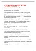AVMG 4200 Test 1 QUESTIONS & ANSWERS&lpar;RATED A&plus;&rpar;