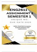 ENG2611 Assignment 3 (COMPLETE ANSWERS) Semester 1 2025 - DUE 2025