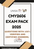 CMY2606 EXAM PACK 2025 (QUESTIONS & ANSWERS)