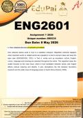 ENG2601 Assignment 1 &lpar;COMPLETE ANSWERS&rpar; 2026 - DUE 8 May 2026