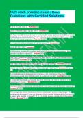 NLN math practice exam &sol; Exam Questions with Certified Solutions&period;
