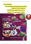 TEST BANK CRITICAL THINKING, CLINICAL REASONING AND CLINICAL JUDGEMENT A PRACTICAL APPROACH 7TH EDITION ALL CHAPTERS INCLUDED AND COMPLETE GUIDE.