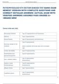 PATHOPHYSIOLOGY 6TH EDITION BANASIK TEST BANK EXAM  NEWEST VERSION WITH COMPLETE QUESTIONS AND  CORRECT DETAILED ANSWERS ACTUAL EXAM WITH  VERIFIED ANSWERS ASSURED PASS GRADED A+  BRAND NEW! 