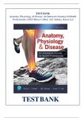 Test Bank for Anatomy&comma; Physiology&comma; & Disease&colon; An Interactive Journey for Health Professionals 3rd Edition by Colbert&comma;ISBN&semi; 9780134876368 All Chapters Covered &vert; Complete Guide A&plus;&period;