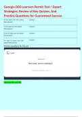 Georgia DDS Learners Permit Test &sol; Expert Strategies&comma; Review of Key Quizzes&comma; And Practice Questions for Guaranteed Success