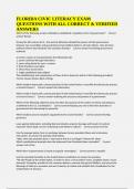 FLORIDA CIVIC LITERACY EXAM QUESTIONS WITH ALL CORRECT & VERIFIED ANSWERS