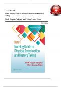 TEST BANK For Bates' Nursing Guide to Physical Examination and History Taking&comma;&lbrace; 3rd Edition&rcub; By Beth Hogan-Quigley &vert; All Chapters Included &vert; Elaborated Answers &vert; Latest 2024
