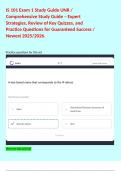 IS 101 Exam 1 Study Guide UNR &sol; Comprehensive Study Guide &ndash; Expert Strategies&comma; Review of Key Quizzes&comma; and Practice Questions for Guaranteed Success &sol; Newest 2025&sol;2026&period; 