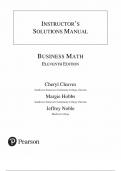 Solution Manual For Business Math&comma; 11th Edition by Cheryl Cleaves&comma; Margie Hobbs&comma; Jeffrey Noble&comma;all chapters