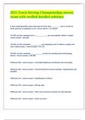 2025 Truck Driving Championships newest exam with verified detailed solutions 