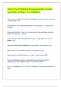 State Truck Driving Championship sample questions with precise solutions