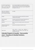 Colorado Property & Casualty - from practice exam &sol; Questions & Detailed Solutions&period;