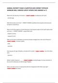 ANIMAL DIVERSITY EXAM 4 QUESTION AND CORRECT DETAILED  ANSWERS WELL VERIFIED LATEST UPDATE 2025 GRADED A&plus;&excl;&excl;&excl; 
