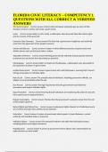 FLORIDA CIVIC LITERACY &ndash; COMPETENCY 1 QUESTIONS WITH ALL CORRECT & VERIFIED ANSWERS
