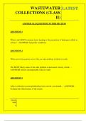  WASTEWATER COLLECTIONS &lpar;CLASS II&rpar; QUESTIONS AND ANSWERS 2025