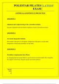  POLESTAR PILATES EXAM QUESTIONS AND ANSWERS 2025