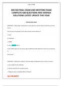 MN 568 FINAL EXAM AND MIDTERM EXAM COMPLETE 600 QUESTIONS AND VERIFIED SOLUTIONS LATEST UPDATE THIS YEAR&period;