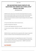  MN 580 FINAL EXAM AND MIDTERM EXAM 