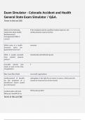 Exam Simulator - Colorado Accident and Health General State Exam Simulator &sol; Q&A&period;