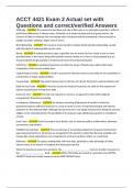 ACCT 4421 Exam 2 Actual set with Questions and correct&sol;verified Answers