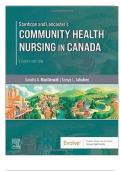 Test Bank For Stanhope and Lancaster's Community Health Nursing in Canada 4th Edition by Sandra A&period; MacDonald&vert;&vert;ISBN NO&semi;9780323693967 All Chapters 1-18 Fully Covered&comma;Complete Guide A&plus;&period;NEWEST VERSION&period;