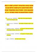 Mod 3 68w LATEST UPDATED 2025&sol;2026 Exam WITH COMPLETE Questions WITH SURE VERIFIED SOLUTIONS 100&percnt; GRADED AT A&plus; SCORE SURE GUARANTEED PASS&excl;&excl;
