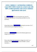 LEVEL 2 MODULE 1 ALTERNATING CURRENTS exam 2025&sol;2026&semi; brand new actual exam with 100&percnt; verified questions and correct solutions &vert;guaranteed value pack