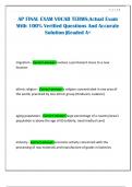 AP FINAL EXAM VOCAB TERMS&semi;Actual Exam With 100&percnt; Verified Questions And Accurate Solution &vert;Graded A&plus;