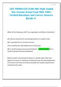 LIFE PRODUCER EXAM &lpar;MI&rpar; Study Guide&vert; New Version Actual Exam With 100&percnt; Verified Questions And Correct Answers &vert;Grade A&plus;