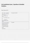 GA Constitution Exam &sol; Questions & Detailed Solutions&period;