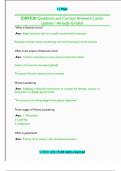CAFCA Questions and Correct Answers&sol; Latest  Update &sol; Already Graded