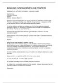 BCNS CNS EXAM QUESTIONS AND ANSWERS