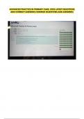 ADVANCED PRACTICE IN PRIMARY CARE 2025 LATEST QUESTIONS AND CORRECT ANSWERS&period;