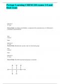 Portage Learning CHEM 210 exams 1-8 and final exam Latest Updated Examination Study Guide &lpar;New 2025&sol;2026 Update&rpar; Actual Exam&comma; Questions with Reviewed Correct Detailed Answers & Rationales&comma; Rated A&plus;&period;&period;