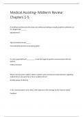 Medical Assisting - Midterm Review Chapters 1-5 &lpar;New 2025&sol;2026 Update&rpar; Actual Exam&comma; Questions with Reviewed Correct Detailed Answers & Rationales&comma; Rated A&plus;&period;