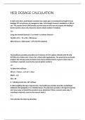 HESI DOSAGE CALCULATION &lbrace;NEWEST 2025 &sol; 2026 UPDATE&rcub; REAL EXAM&semi; TEST &vert; QUESTIONS AND CORRECT ANSWERS WITH RATIONALES &vert; GRADE A&plus;&period;