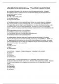 4TH EDITION BCNS EXAM PRACTICE QUESTIONS