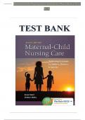 TEST BANK For Maternal-Child Nursing Care Optimizing Outcomes for Mothers&comma; Children&comma; and Families 2nd Edition&comma;  by Susan Ward &comma; Shelton Hisley