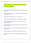 2025 &vert; UGA History Exemption Exam with precise solutions &vert;100&percnt; accurate complete solutions&vert; A&plus; Grade