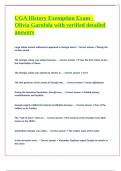 UGA History Exemption Exam - Olivia Garofola with verified detailed answers