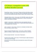 GA history exemption exam with verified detailed answers