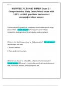 MARYVILLE NURS 615 PHARM Exam 2 &sol; Comprehensive Study Guide&semi;Actual exam with 100&percnt; verified questions and correct answers&vert;excellent scores