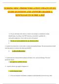 NURSING MISC&colon; PREDICTOR LATEST UPDATE STUDY  GUIDE QUESTIONS AND ANSWERS GRADED A  DOWNLOAD TO SCORE A&period;2025