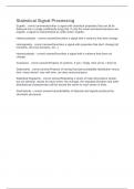 Statistical Signal Processing